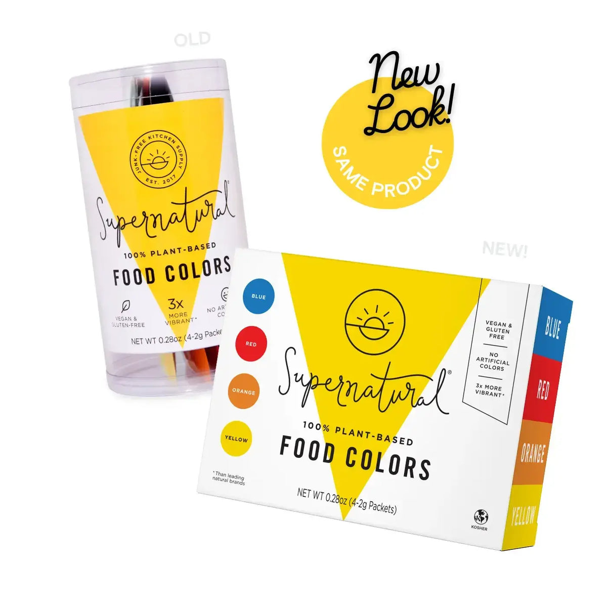 Plant Based Food Colors, Four Pack