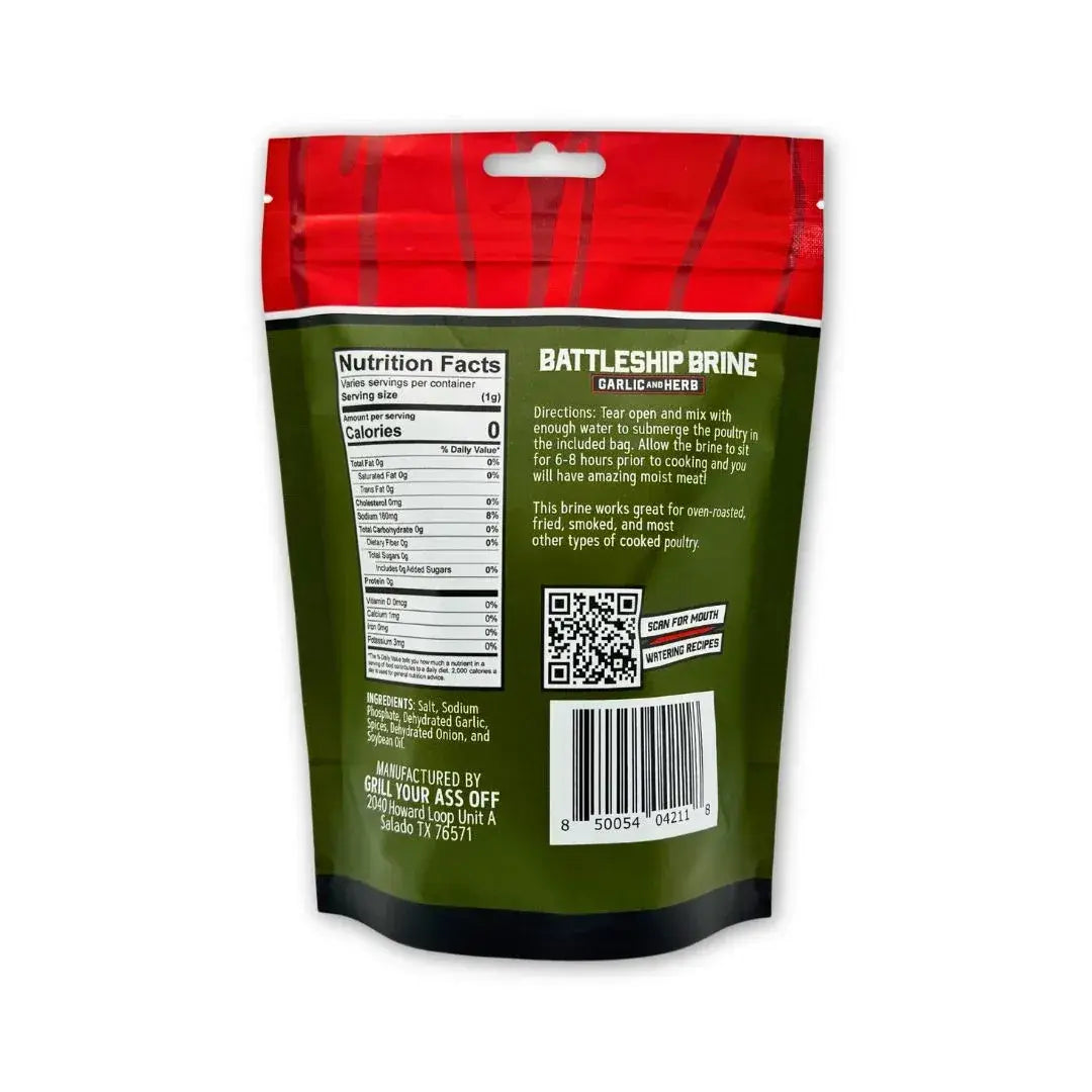 Battleship Brine, Garlic & Herb