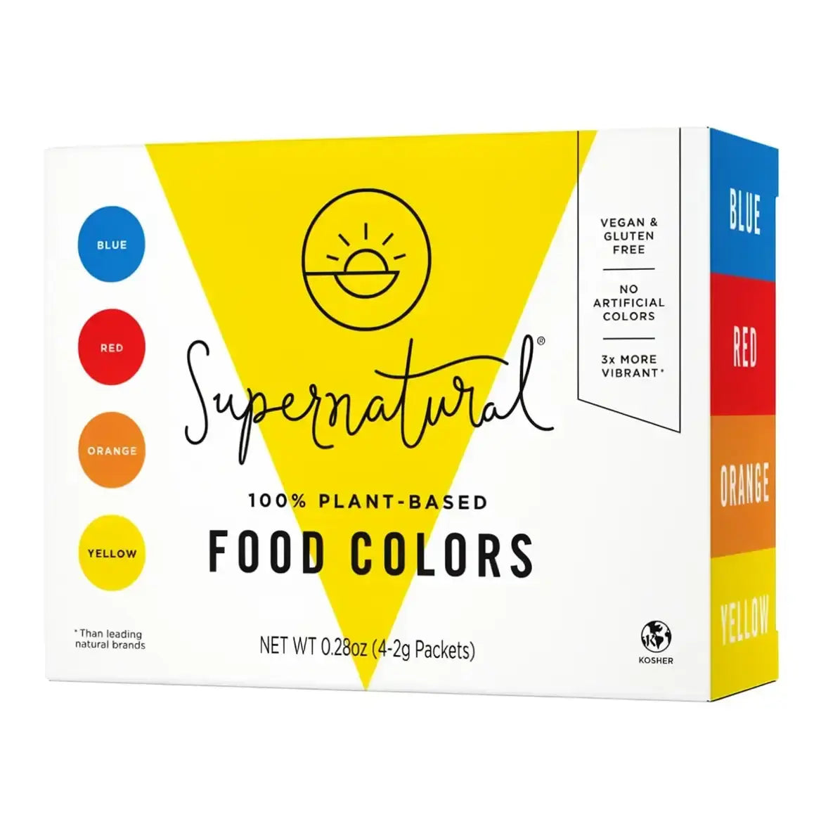 Plant Based Food Colors, Four Pack